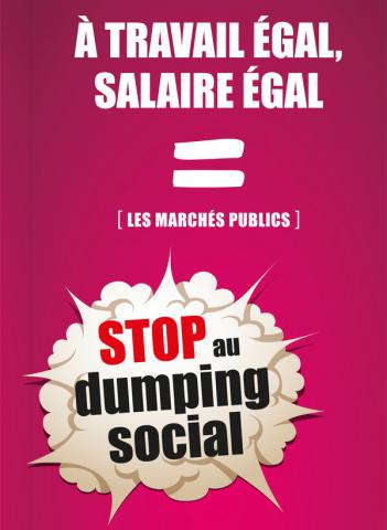 Stop au dumping social | Les marchés publics